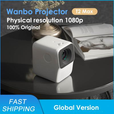 China Wanbo Version Wanbo T2 MAX Projector LED Projector 1920*1080P Global Portable Pocketable Vertical Keystone Correction For Home Theater Projector for sale