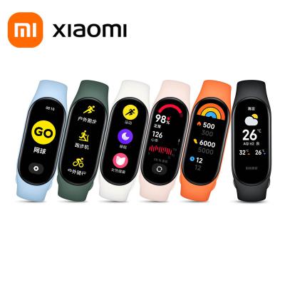 China Touch Screen Xiaomi Mi Band 7 Blood Oxygen 1.62 AMOLED Screen Fitness Bracelet Miband7 Fitness Tracker Heart Rate Monitor Xiaomi Smart Band for sale