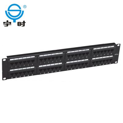 China 19inch 2u Cat5E / Cat6 UTP 48ports Patch Panel Type Communication PCB for sale