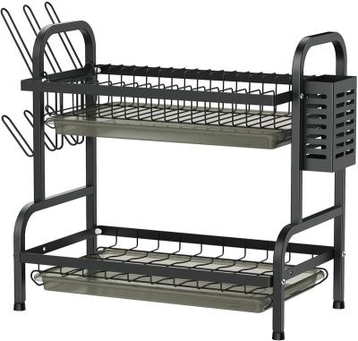 China Sustainable Multi-Function Foldable Wall Mounted Kitchen Rack Stainless Steel Dish Rack and Bowl Storage Shelf Dish Rack for sale