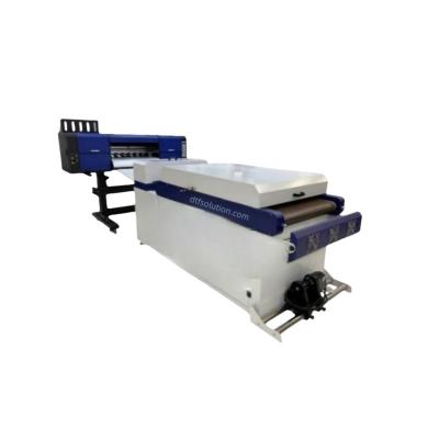 China Garment Shops DTF Roll Printer Using Textile Ink with Powder Shaking Machine for Canvas Bag Printing for sale