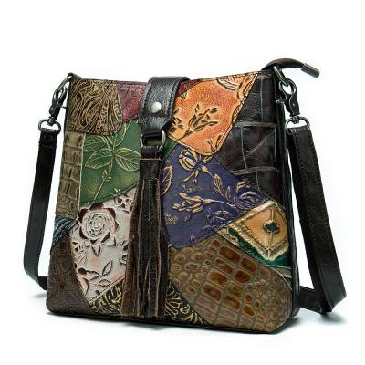 China Vintage Durable Westal 86382 Genuine Leather Women's Shoulder Bags For Women Handbags Messenger / Bohemian Cross - Body Bags for sale