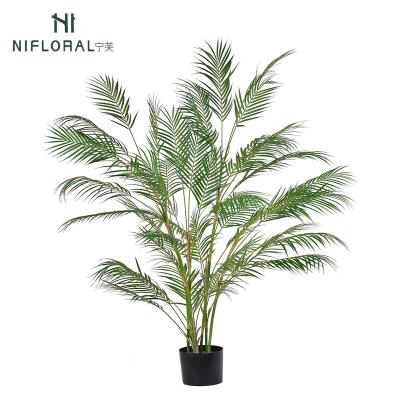 China Art Decor Made in China 150cm Height Green Palm Plants Home Decor Artificial Potted Palm Trees for sale