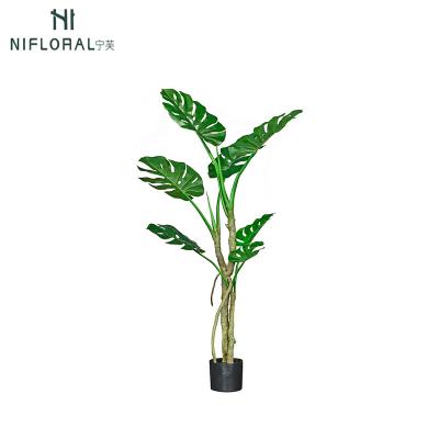 China Art Decor Sizes 135/165cm Wholesale Cheap Price Artificial Monstera Plants Potted For Home Decor for sale