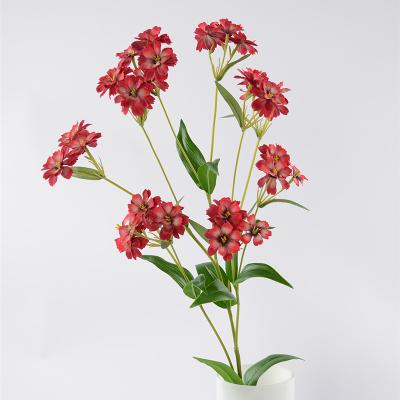 China Art Decor Real Touch High Simulation Colorful Plastic Flower Artificial Plant With Flowers for sale