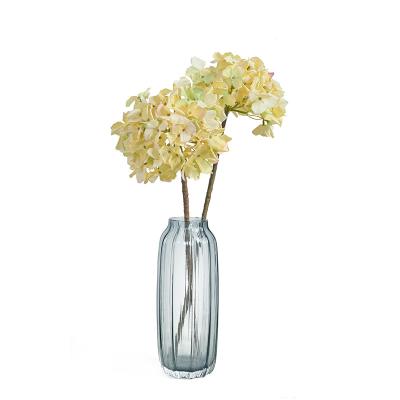 China Art Decor Cheap Price High Quality Silk Hydrangea Flowers Long Stem Fake Hydrangeas Flower For Home Decor for sale