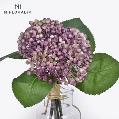 China Wedding Home Decor Hydrangea Fruit Artificial Flower Plastic Bouquet for sale