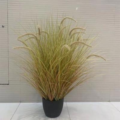 China Art Decor 120cm Height Top Selling Artificial Potted Grass Plant For Landscapes for sale