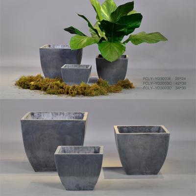 China Art Decor Manufacturing Flower Pots Cement Decorative Pots For Plants for sale