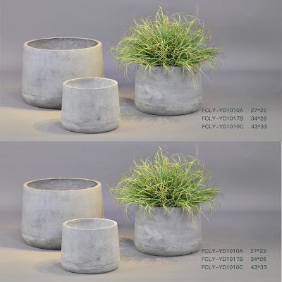 China Art Decor Most Popular Flower Pot Molds Concrete Decorative Cement Plant Pots With Different Sizes for sale