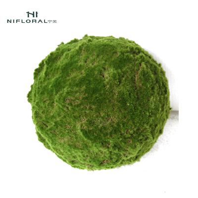 China Artificial Greenery Moss Ball Art Decor Wholesale Cheap Price Mini Moss Nearly Natural Indoor Moss for sale