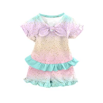 China High Quality Boutique Casual Toddlers Kids Summer Babies Adorable Breathable Comfortable Outfits for sale