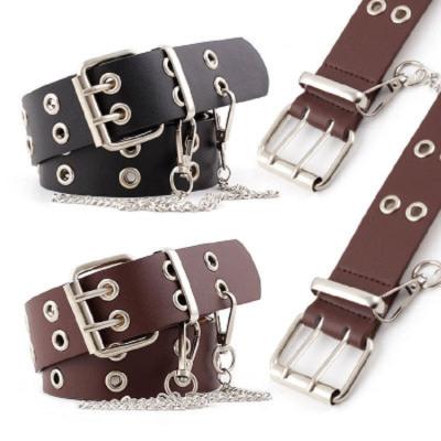 China Wholesale Hot Trendy Vintage Gold Charm Yingchao 2021 ALLOY Fashion Waist Lady Pu Leather Belt Belly Chain Belt For Women for sale