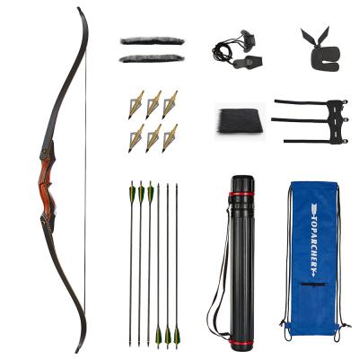 China Hunting Factory Wholesale Archery Hunting Recurve Archery Set With Arrow Quiver Bow Bag Shooting Accessory Set for sale