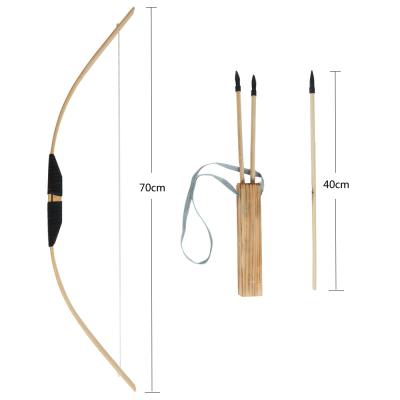 China Handmade Archery Children's Hunting Hunting Wooden Archery Set Outdoor Family Shooting Game Set For Child for sale