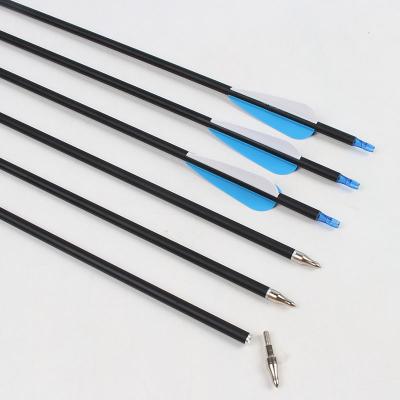 China Durable Carbon Arrows OD7.8MM Spine 600 Mixed Archery Arrows Apply For Compound Bow For Hunting Arrows for sale