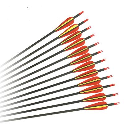 China Durable 400 Archery Carbon Arrows 80cm OD7.8mm 500 600 Spine For Hunting Arrows for sale