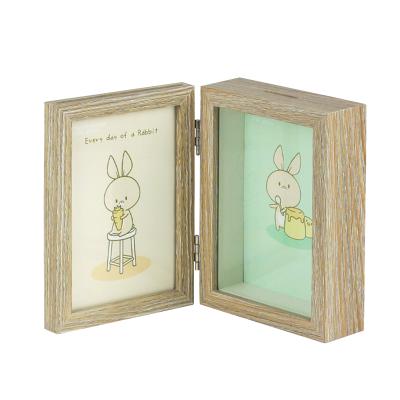 China Jinn Home Kids Handmade Piggy Bank Money Saving Box With Double Picture Frame Colleague for sale