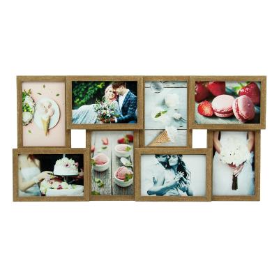 China 10X15CM Handmade Jinn Home Wooden MDF Painting Photo Frames Collage 8pcs Set for sale