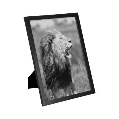 China Jinn Home Black Lion Handmade MDF Photo Wooden Picture Frames A4 for sale