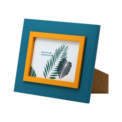 China Jinnhome MDF Table Decorative Photo Frame Double Color PU Edge Eco-friendly High Quality Environmental Friendly Painting for sale