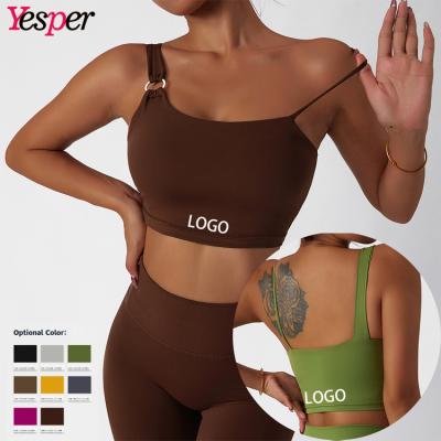 China Yoga Bra Sports Sexy Back Underwear Fitness Outdoor Running Female Eco-Friendly Renewable Naked Sense for sale