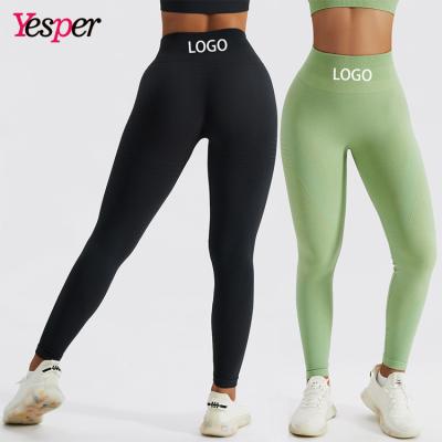 China Tiktok Breathable Gaiters For Women High Waist GYM Activewear Butt Lift Yoga Pants Gaiters Crac! crack! seamless compression elastics for sale