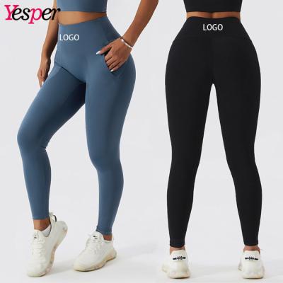 China New Arrival Breathable Women Gym Yoga Gaiters Deeper Lift Up Yoga Fitness Tights High Waist Yoga Pants Women Sports Workout Gaiters for sale