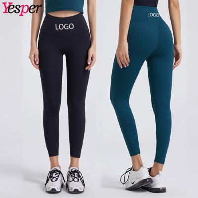 China Breathable In Running Woman Fitness Gym Workout Tights Yoga Pants Waist High Butt Yoga Lifting Gaiters for sale