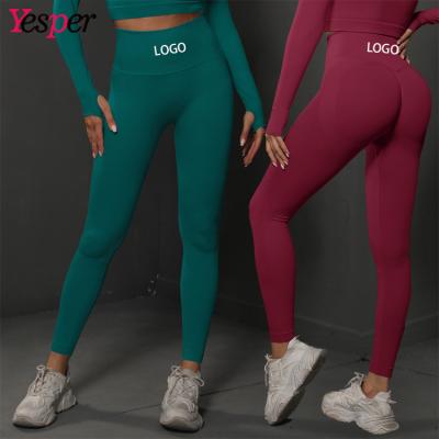 China Breathable High Waist Butt Lift Exercise Yoga Pants Ladies Sports Gym Workout Fitness Activewear Gaiters for sale