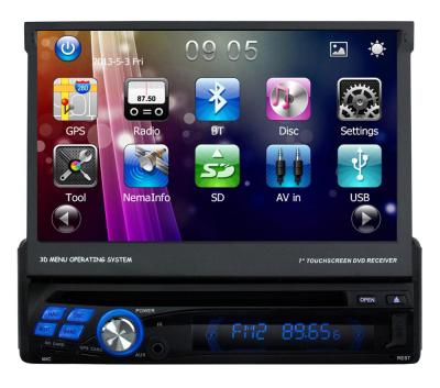 China Promotion of Low Price KD-8600 Grin Retractable Screen MTK3360 Universal Car DVD Player KD-8600 for sale