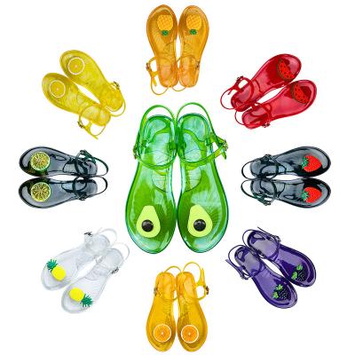 China High Quality Flat PVC Anti-slippery Flip Flop Sandal from Jelly Beach Summer Wholesale Women for sale