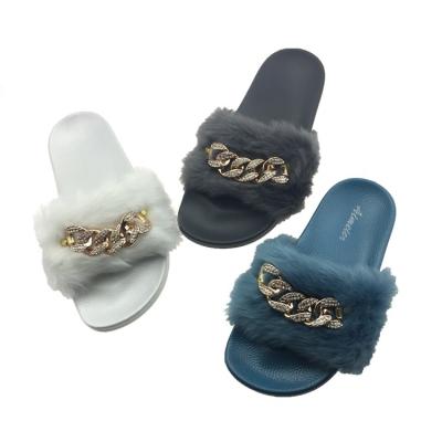 China High Quality Anti-Slippery Shoes Slides Sandals Sliders Fur Slippers Wholesale for sale