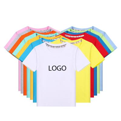 China Breathable Wholesale White Custom Printing Plain Cotton Toddler Kids High Quality T-Shirts for sale