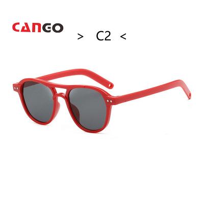 China Hot Selling Colorful Lens Kids Sunglasses Fashion Sunglasses Around The Ocean Lens Sunglasses Cute Oval Cat Eye Children Sunglasses for sale