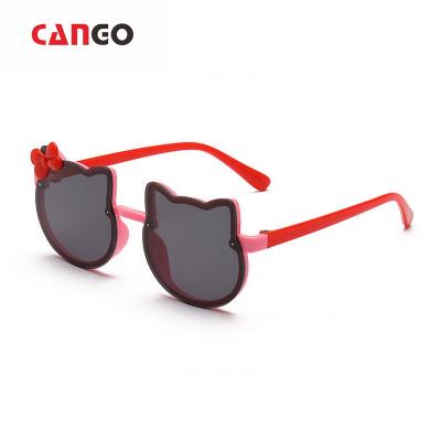 China High Quality Custom Made Cat Frame Kids Sun Glasses Child Sun Glasses Promotion Round Flower Child Sunglasses for sale