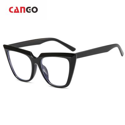 China Blue Light Blocking Cat Eye Glasses Lady's Retro Oversize Glasses Women Blue Ray Eyewear for sale