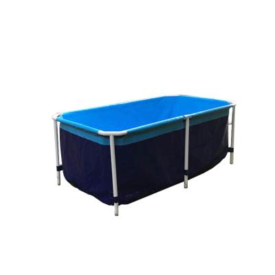 China Easy install high quality large frame kids inflatable rectangular steel liner swimming pool for sale for sale