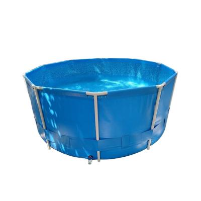 China Easy Install China Stainless Steel Metal Frame Large Tarpaulin Family Outdoor Kids Inflatabler Pool for sale