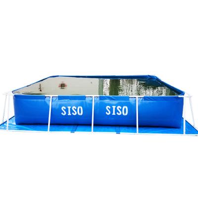 China Easy Install Portable Waterproof PVC Inflatable Outdoor Family Large Tarpaulin Inflatable Swimming Pool For Adults for sale