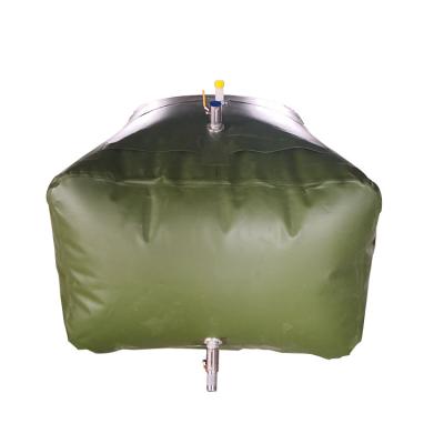 China Eco-friendly PVC Tarpaulin Collapsible Portable Square Aircraft Shipping Container Fuel Storage Bladder Tank for sale