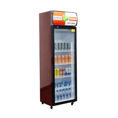 China Cooler Single-Temperature Beer Fridge R134a / R600a Wine Beer Showcase Freezer Fridge for sale