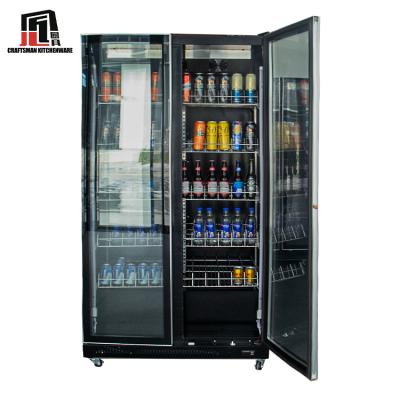 China Single-Temperature Commercial Single Door Refrigerator Beverage Display Beverage Freezer Vertical Glass Fridge for sale