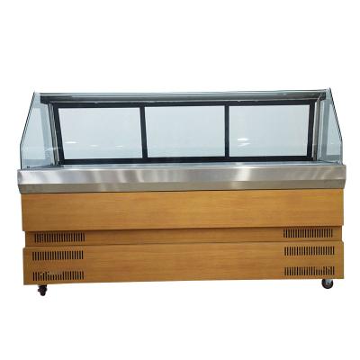 China Double-temperature Hot Sale Artisan Glass Door Deli Showcase For Supermarket Convenient Shop for sale