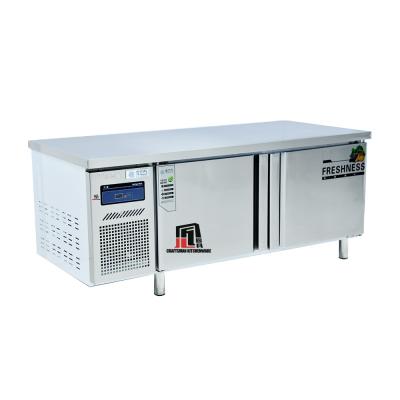 China Tabletop Fresh Fridge Single-temperature Digital Display Function Horizontal Refrigerator with 1.0m/1.2m/1.5m/1.8m/2.0m Length for sale