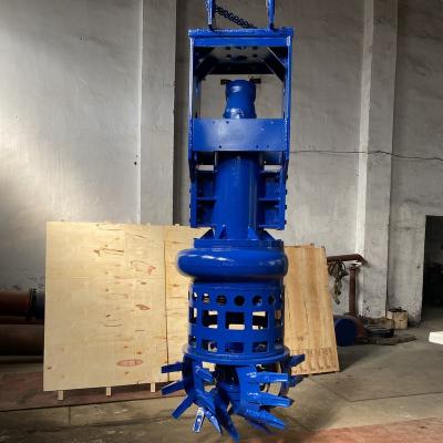 China Vertical Submersible Mud Pump Hydraulic Submersible Mud Sand Suction Excavator Mounted Dredge Pump With Cutter Suction Head for sale