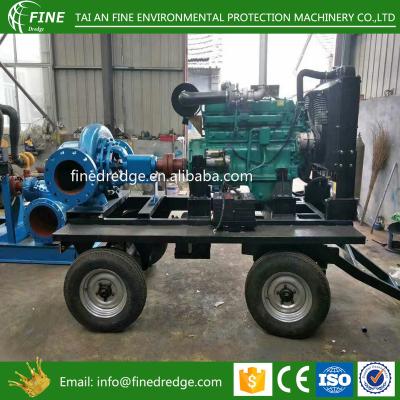 China Water or other similar liquids to sprinkle case split water jet pump in 4 wheel trailer for sale