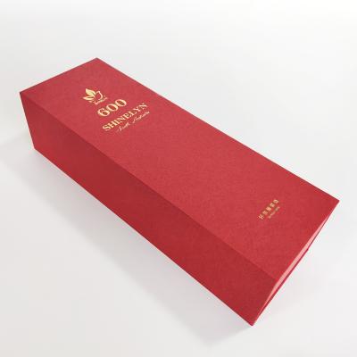 China Hotsale Recycled Materials Wine Glass Custom Stain UV Packaging Gift Box With Magnet for sale