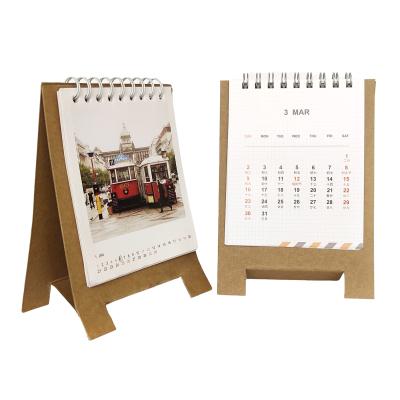 China Wholesale Custom Art Paper Spiral Notebook Calendar Table Calendar OEM Wire Calendar Board Base for sale