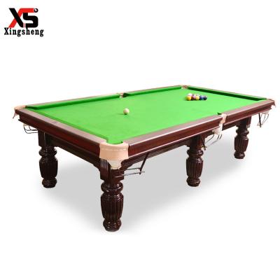 China real leather billiard table xingsheng 8ft pokect felted/billiards billiard table accessories for sale